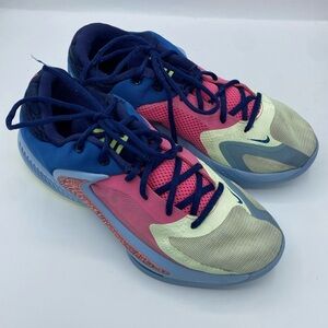 Nike Zoom Freak 4 NRG Unknown Pink Blue Basketball Shoes Size 10.5